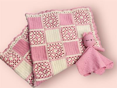 Crochet Blanket and Toy Set
